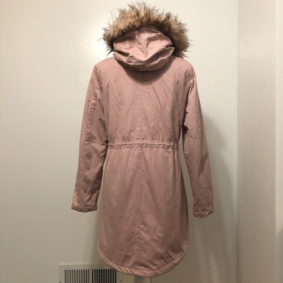 Atmosphere light pink cargo winter coat size 6 - Picture 3 of 8